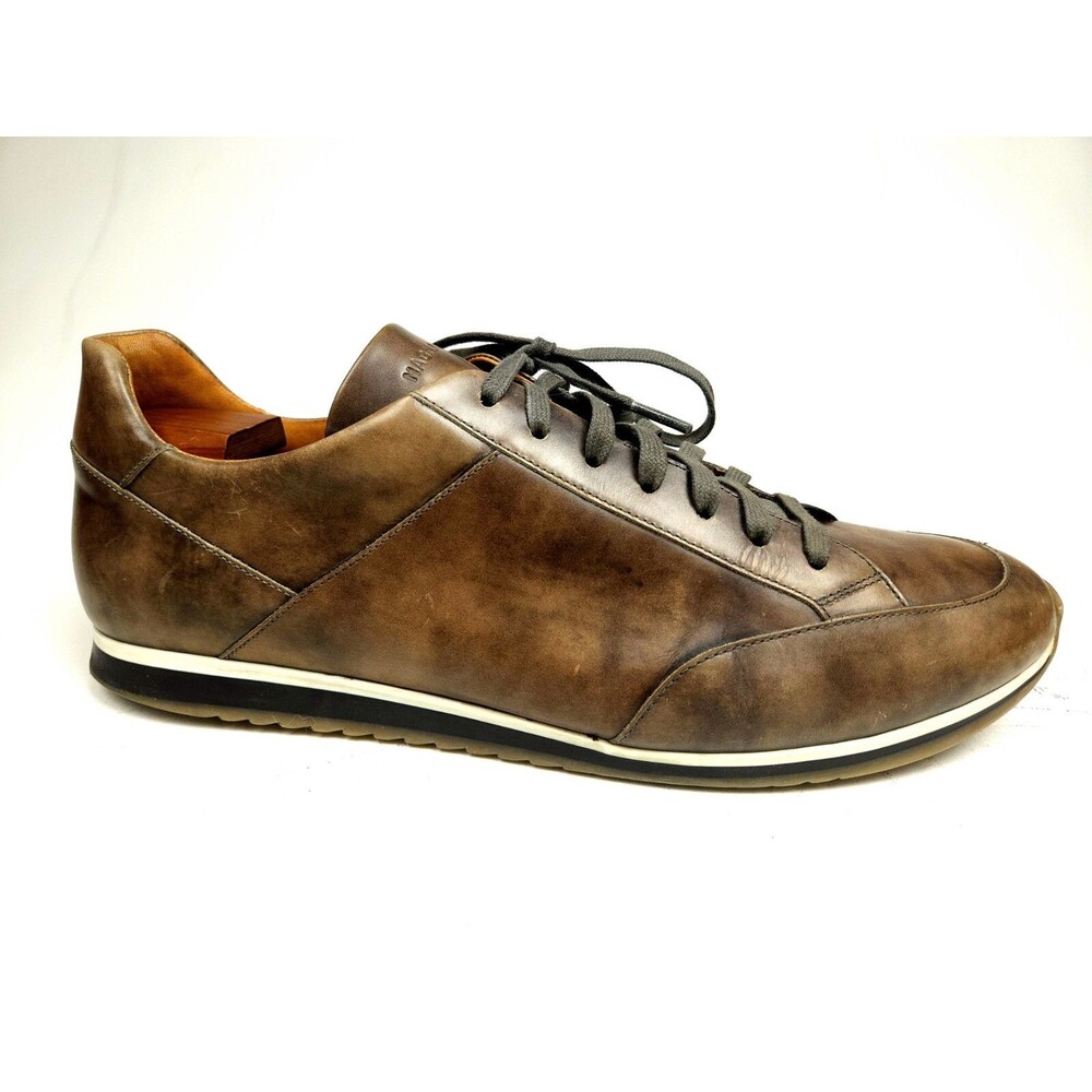 Magnanni Chaz Men’s Size 11.5 M Brown Leather Sneaker Shoes 19816 Portugal